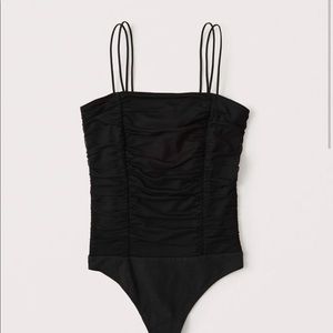 A&F Ruched Mesh Bodysuit